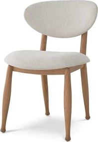 Scaun design elegant LUX Allston, sentier cream/ natur