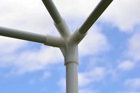 Cort de petrecere în grădină - verde 3 x 3 m + 2 pereți late