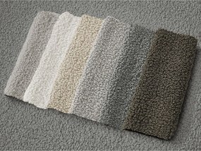 Colțar gri închis cu tapițerie din țesătură bouclé (cu colț pe partea stângă/cu șezlong) Leonore – Bobochic Paris