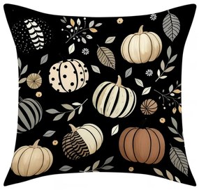 Fata de perna PUMPKIN NOIR 45x45 cm, negru