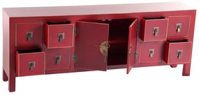 Comodă roșie joasă 130x50,5 cm Oriente – Ixia