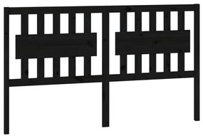 818584 vidaXL Tăblie de pat, negru, 165,5x4x100 cm, lemn masiv de pin