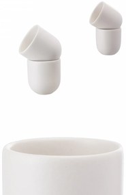 SET 2 PAHARE CAFEA NOVUM ALB MAT (1 PAHAR 150ML, 1 PAHAR 75ML)