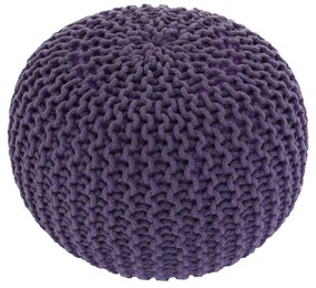 Taburet împletit, bumbac violet, GOBI TYP 2