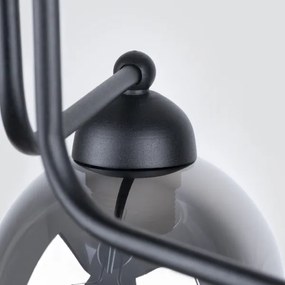 Lustră pe tijă FILLAN 3xE27/60W/230V neagră Sollux SL.1144