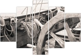 Tablou - Cârma de barcă cu vele (150x105 cm)