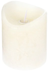 Lumânare LED cu flacără reală și temporizator, 7,5 x 10 cm, alb cald