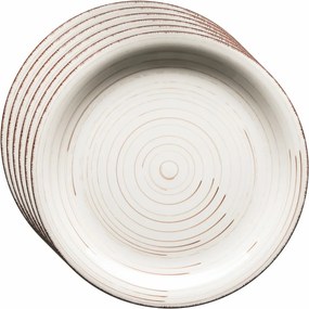 Mäser Set of 6 shallow plates Bel Tempo 27 cm,beige