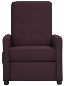 338987 vidaXL Fotoliu rabatabil, violet, material textil