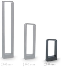 Lampă LED de exterior Brilagi BARI LED/7W/230V 3000/4000/6000K antracit IP54 30 cm