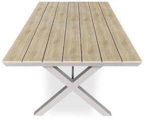 Autronic Masă de grădină, aluminiu, polywood, bej, AZT-S1510 OAK