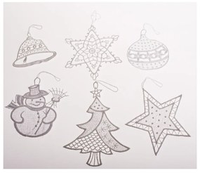 Ornamente de Crăciun 6 buc. din material textil 11 cm Knit – Dakls