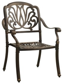 Set mobilier bistro, 3 piese, bronz, aluminiu turnat Bronz, 3