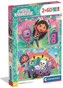 Gabby&#039;s Dollhouse Puzzle Clementoni 2x60 piese