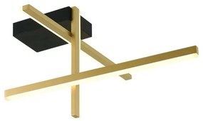 Lustra aplicata LED design liniar X-LIne auriu