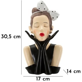 Mauro Ferretti Vază Donna Hollywood -A- Cm Ø 17X14X30,3 | Aosom Romania