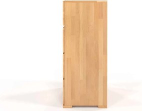 Comodă lemn masiv TerraCraft Fag 4 Sertare, 80 × 45 × 108 cm - Natural