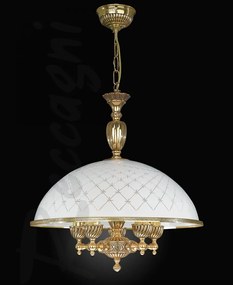 Lustra clasica alama/sticla realizat manual 7102