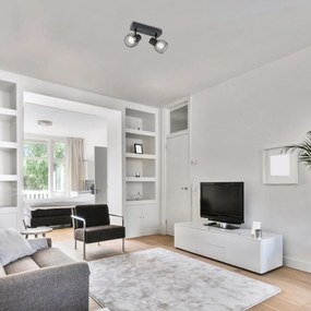 Aplica de perete / tavan design industrial Aberama negru