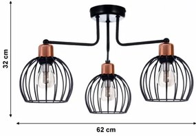 Lustră aplicată CELTA 3xE27/40W/230V