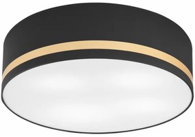 Plafonieră SIRJA STRIPE 4xE27/15W/230V d. 45 cm negru