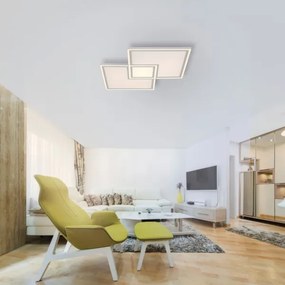 Plafonieră LED dimabilă EDGING LED/51W/230V Leuchten Direkt 14855-16 + telecomandă