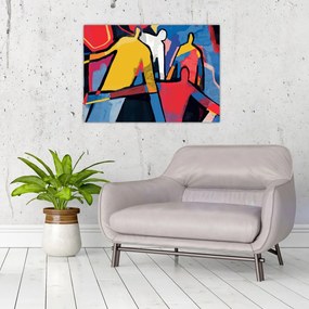 Tablou - Abstract bărbați (70x50 cm)