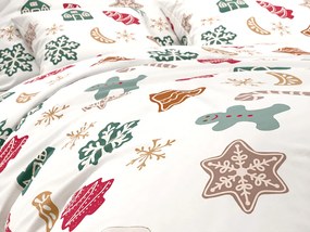 Lenjerie de pat din bumbac HOLLY alb Dimensiune lenjerie de pat: 70 x 90 cm | 140 x 220 cm