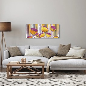 Tablou - Ilustrațir cu flori (120x50 cm)