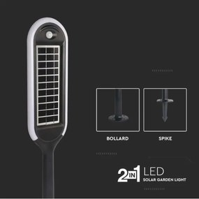 Lampă solară LED cu senzor BOLLARD LED/5W/5,5V 70 cm 4000K IP65 2000 mAh