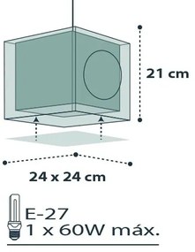 Dalber D-74552 - Lustră copii PIRATES 1xE27/60W/230V