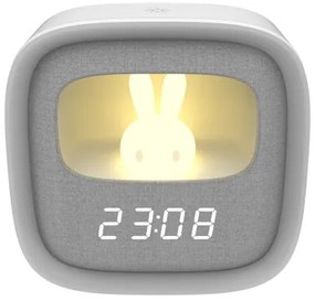 Lampă de noapte LED reglabilă cu ceas BUNNY LED/1,2W/5V 3000K