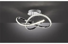 Plafonieră LED aplicată, reglabilă, ABRO, 26W/230V, crom lucios