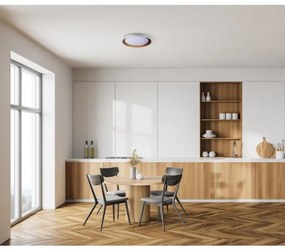 Plafonieră LED Kanlux 37317 NIFU LED/17,8W/230V d. 43 cm alb/maro