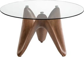 Masa dining design modern Walnut Round 130cm