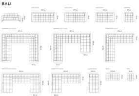 Colțar bej (cu colț pe partea stângă ) Bali – Cosmopolitan Design