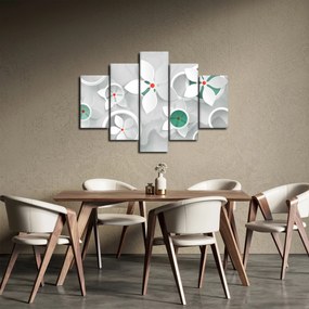 Tablou abstracției florale (150x105 cm)