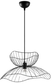 Lustră neagră cu abajur din metal ø 50 cm Farac – Opviq lights