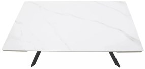 Masa extensibila Imperia alb/negru L160-220xl90