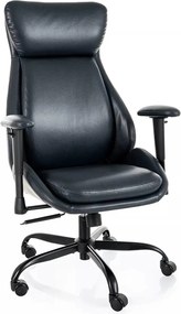 Scaun birou Q-092, negru, piele ecologică, 70x47x110 cm