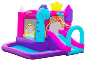 Castel Gonflabil 4 In 1 pentru Copii Outsunny varsta 3-8 ani, 3x2,7x2m | Aosom RO