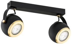 Lustra cu 2 spoturi directionabile modern KOS PLUS negru