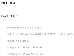 Lustra LED suspendata design modern NEBULA