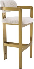 Scaun bar design LUX Donato, boucle crem 115048 HZ