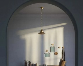 Pendul stil industrial din alama personalizabila Alice 25cm