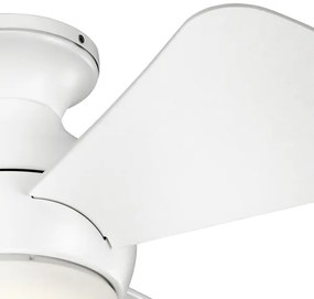 Ventilator LED dimabil de tavan Kichler KLF-SOLA-34-WHT SOLA 10W/230V IP23 + telecomandă