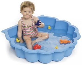 Piscină sau ladă pentru nisip Corfu cu capac 88x88cm albastru