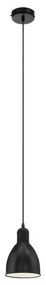 Eglo 55243 - Lustră PRIDDY suspendată pe cablu, 1xE27/60W/230V, negru