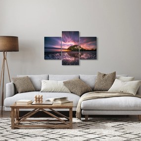 Tablou cu plajă în apus de soare (90x60 cm)