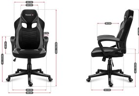 Fotoliu gaming Fusion 2.5 (negru + gri). 1087464